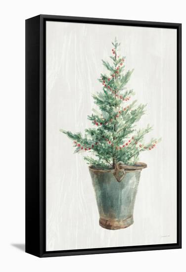 White and Bright Christmas Tree I-Danhui Nai-Framed Stretched Canvas