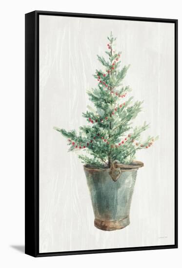 White and Bright Christmas Tree I-Danhui Nai-Framed Stretched Canvas