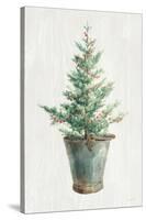 White and Bright Christmas Tree I-Danhui Nai-Stretched Canvas