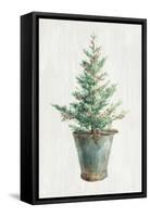 White and Bright Christmas Tree I-Danhui Nai-Framed Stretched Canvas