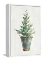 White and Bright Christmas Tree I-Danhui Nai-Framed Stretched Canvas