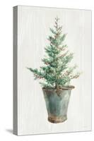 White and Bright Christmas Tree I-Danhui Nai-Stretched Canvas