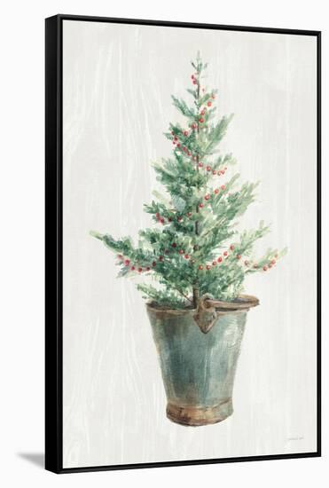 White and Bright Christmas Tree I-Danhui Nai-Framed Stretched Canvas