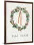 White and Bright Christmas Wreath II-Danhui Nai-Framed Art Print