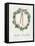 White and Bright Christmas Wreath II-Danhui Nai-Framed Stretched Canvas