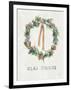 White and Bright Christmas Wreath II-Danhui Nai-Framed Art Print