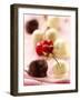 White and Dark Chocolate Cherries-Joff Lee-Framed Photographic Print