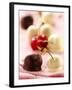 White and Dark Chocolate Cherries-Joff Lee-Framed Photographic Print