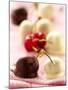White and Dark Chocolate Cherries-Joff Lee-Mounted Photographic Print