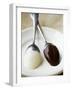 White and Dark Couverture on Spoons-Debi Treloar-Framed Photographic Print