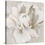 White and Gold Peonia-Asia Jensen-Stretched Canvas