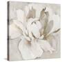 White and Gold Peonia-Asia Jensen-Stretched Canvas