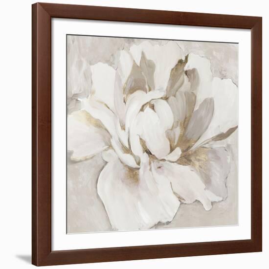 White and Gold Peonia-Asia Jensen-Framed Art Print