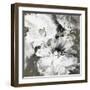 White and Gray Flowers-Design Fabrikken-Framed Art Print