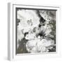 White and Gray Flowers-Design Fabrikken-Framed Art Print