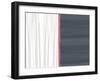 White and Gray-NaxArt-Framed Art Print