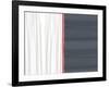 White and Gray-NaxArt-Framed Art Print