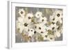 White and Green Bloom Gray-Silvia Vassileva-Framed Art Print