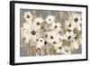 White and Green Bloom Gray-Silvia Vassileva-Framed Art Print