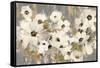 White and Green Bloom Gray-Silvia Vassileva-Framed Stretched Canvas