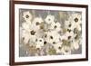 White and Green Bloom Gray-Silvia Vassileva-Framed Art Print