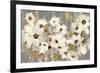 White and Green Bloom Gray-Silvia Vassileva-Framed Art Print