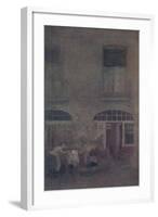 'White And Grey The Hotel Courtyard Dieppe', 1885, (1904)-James Abbott McNeill Whistler-Framed Giclee Print