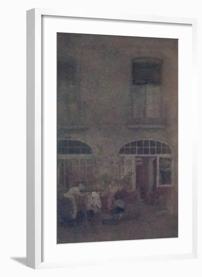 'White And Grey The Hotel Courtyard Dieppe', 1885, (1904)-James Abbott McNeill Whistler-Framed Giclee Print