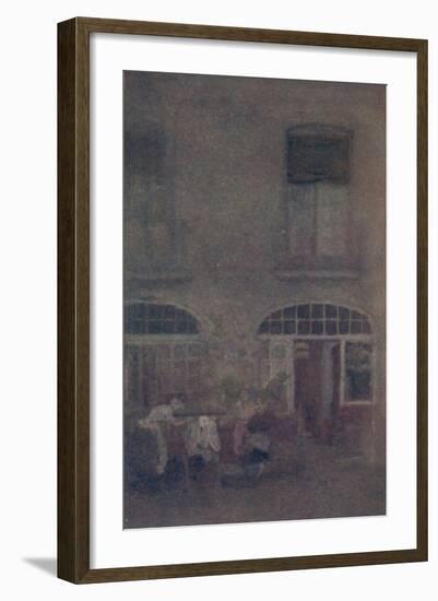 'White And Grey The Hotel Courtyard Dieppe', 1885, (1904)-James Abbott McNeill Whistler-Framed Giclee Print