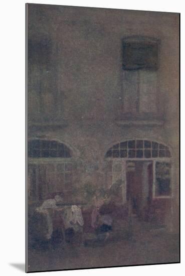 'White And Grey The Hotel Courtyard Dieppe', 1885, (1904)-James Abbott McNeill Whistler-Mounted Giclee Print