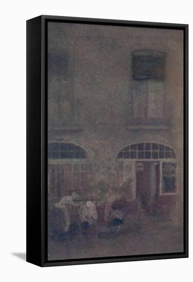 'White And Grey The Hotel Courtyard Dieppe', 1885, (1904)-James Abbott McNeill Whistler-Framed Stretched Canvas