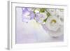 White and Lilac Flowers in a Vase-egal-Framed Photographic Print