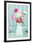 White and Pink Ranunculus Flowers-Anna-Mari West-Framed Photographic Print