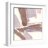 White and Placid II Blush-Chris Paschke-Framed Art Print