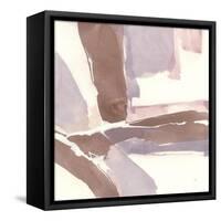 White and Placid II Blush-Chris Paschke-Framed Stretched Canvas