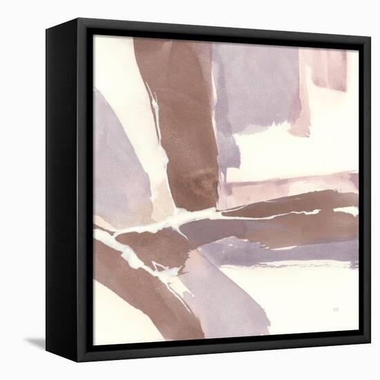 White and Placid II Blush-Chris Paschke-Framed Stretched Canvas