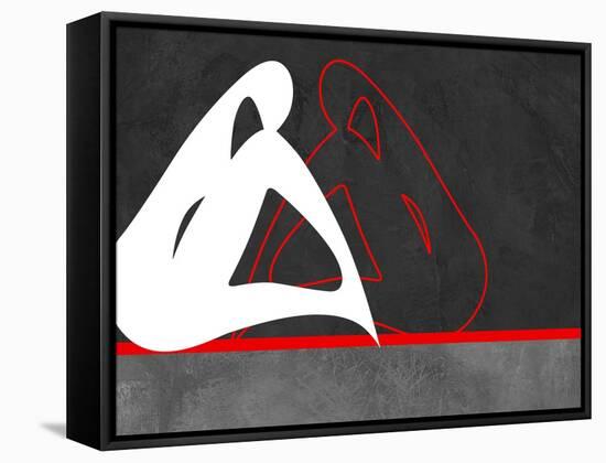 White and Red-Felix Podgurski-Framed Stretched Canvas