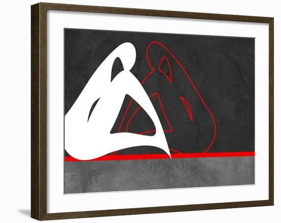 White and Red-Felix Podgurski-Framed Art Print