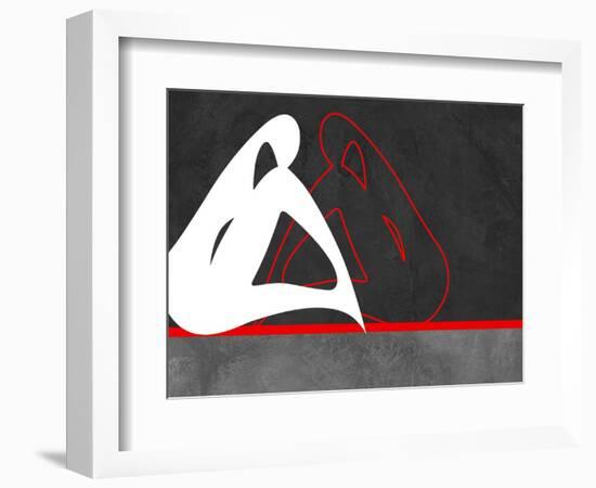 White and Red-Felix Podgurski-Framed Art Print