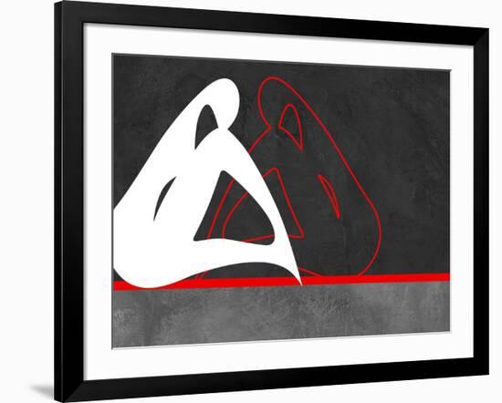 White and Red-Felix Podgurski-Framed Art Print