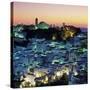 White Andalucian Village at Dusk, Casares, Andalucia, Spain, Europe-Stuart Black-Stretched Canvas