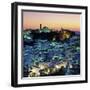 White Andalucian Village at Dusk, Casares, Andalucia, Spain, Europe-Stuart Black-Framed Photographic Print