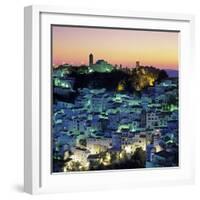 White Andalucian Village at Dusk, Casares, Andalucia, Spain, Europe-Stuart Black-Framed Photographic Print