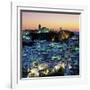 White Andalucian Village at Dusk, Casares, Andalucia, Spain, Europe-Stuart Black-Framed Photographic Print