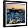 White Andalucian Village at Dusk, Casares, Andalucia, Spain, Europe-Stuart Black-Framed Photographic Print