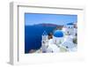 White Architecture of Oia Village on Santorini Island, Greece-Patryk Kosmider-Framed Photographic Print