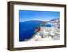 White Architecture of Oia Village on Santorini Island, Greece-Patryk Kosmider-Framed Photographic Print