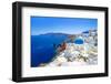 White Architecture of Oia Village on Santorini Island, Greece-Patryk Kosmider-Framed Photographic Print