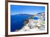 White Architecture of Oia Village on Santorini Island, Greece-Patryk Kosmider-Framed Photographic Print