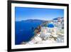 White Architecture of Oia Village on Santorini Island, Greece-Patryk Kosmider-Framed Photographic Print